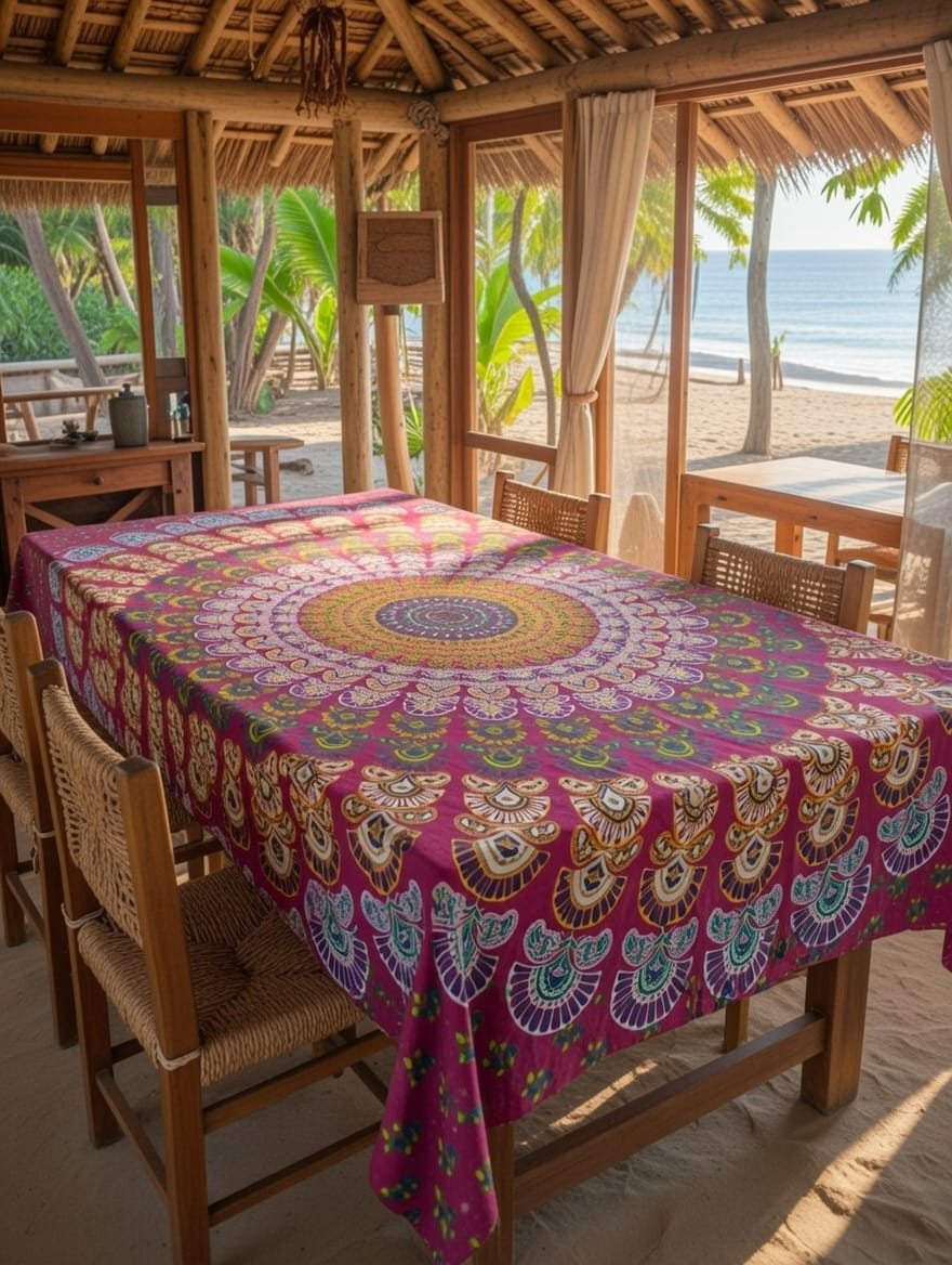 Mandala de la India Tumi Rojo Frambuesa