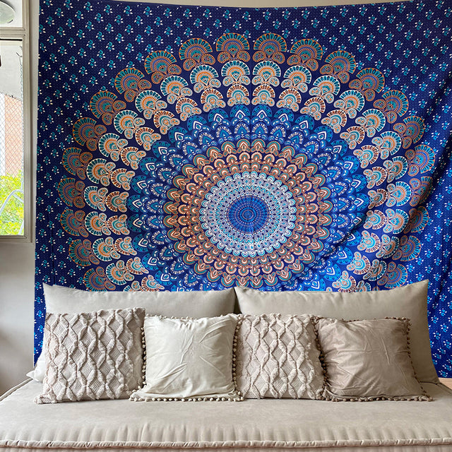 Mandala de la India Tumi Azul/camell