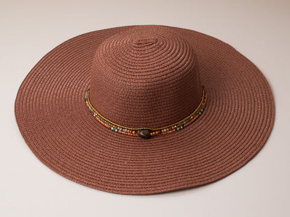 Sombrero Aleron con collar decorativo