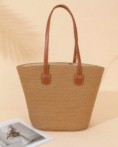 Bolso tipo paja c/e camell