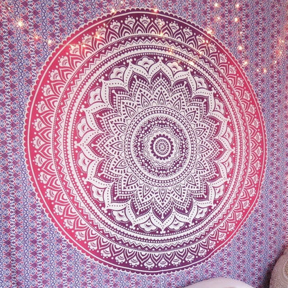 Mandala de la India Flor de Loto Rosado Mandala