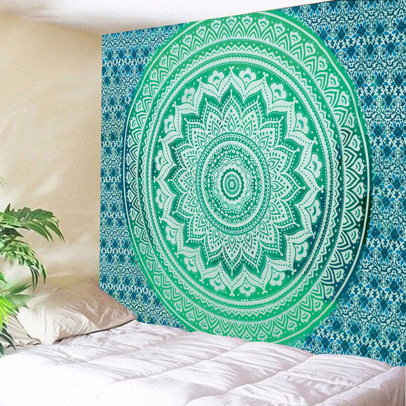 Mandala de la India Flor de Loto Verde