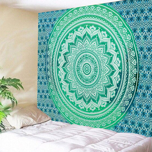 Mandala de la India Flor de Loto Verde