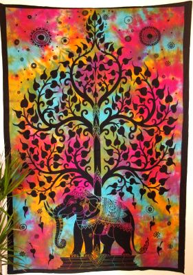 Mandala de la India Arbol de la vida colorido